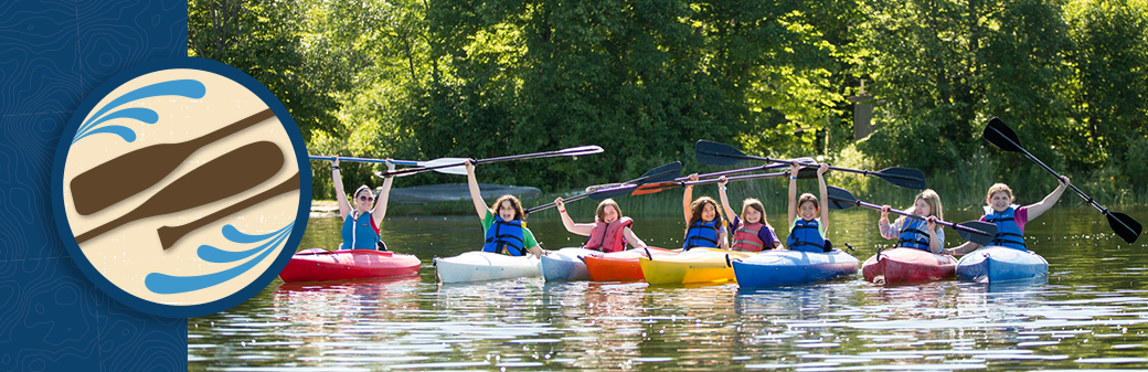 Girls Kayaking