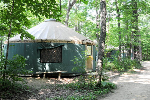 Yurt Exterior at Camp Lakamaga